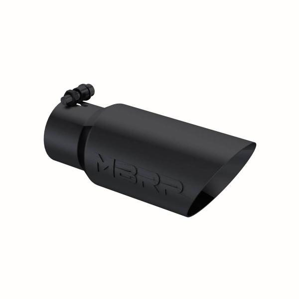 MBRP Exhaust - MBRP Exhaust Tip4in. O.D.Dual Wall Angled3in. inlet10in. lengthBLK - T5156BLK