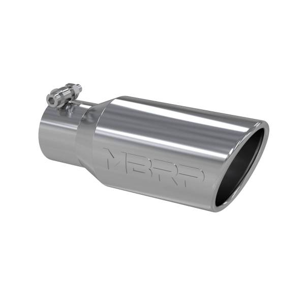 MBRP Exhaust - MBRP Exhaust Tip4in. O.D. Angled Rolled End 2 3/4in. inlet 10in. lengthT304. - T5157