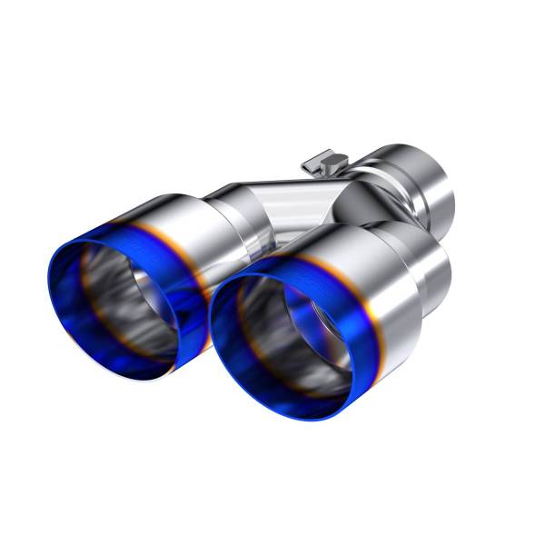 MBRP Exhaust - MBRP Exhaust 2.5" Inlet Exhaust Tip. T304 Stainless Steel, Burnt End. - T5170BE