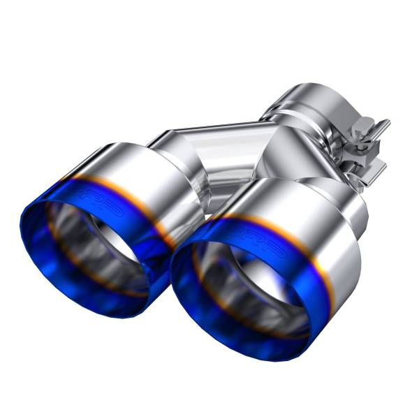 MBRP Exhaust - MBRP Exhaust 2.5" Inlet Exhaust Tip. T304 Stainless Steel, Burnt End. - T5177BE
