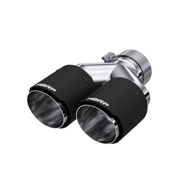 MBRP Exhaust - MBRP Exhaust Tip4in. O.D Out3in. IDDual WallCF T304 - T5182CF