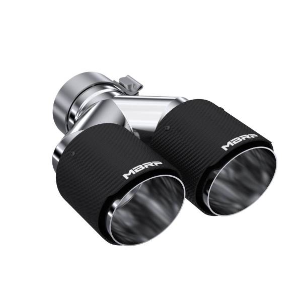 MBRP Exhaust - MBRP Exhaust Tip4in. O.D Out3in. IDDual WallCF T304 - T5183CF