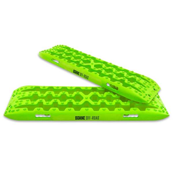 Mishimoto - Mishimoto Borne Off-Road Traction Board Set, Neon Green - BNRB-109NG