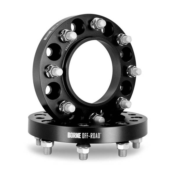 Mishimoto - Mishimoto Wheel Spacers, 8X170, 125mm Center Bore, M14 X 1.5, 1.00-in Thick, Black - BNWS-002-250BK