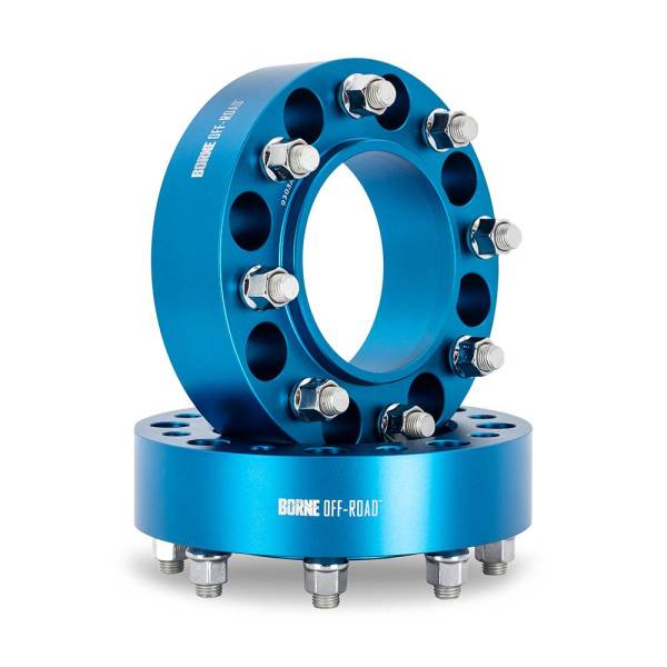 Mishimoto - Mishimoto Wheel Spacers, 8X170, 125mm Center Bore, M14 X 1.5, 2.00-in Thick, Blue - BNWS-002-500BL