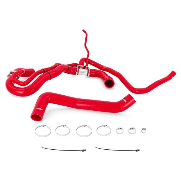 Mishimoto - Mishimoto Silicone Coolant Hose Kit, fits Chevrolet/GMC 6.6L Duramax 2017-2019, Red - MMHOSE-DMAX-17RD