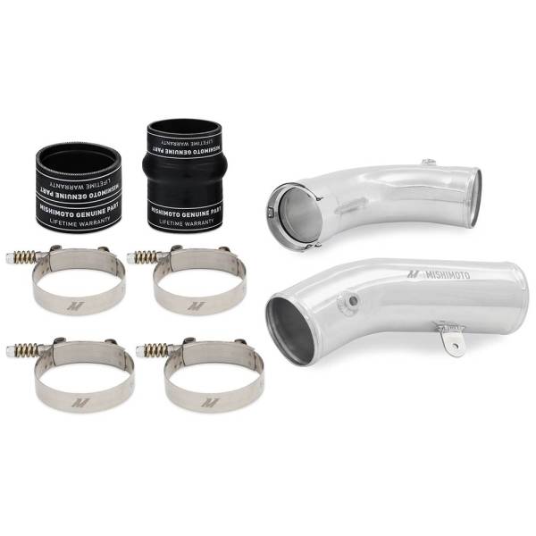 Mishimoto - Mishimoto Cold-Side Intercooler Pipe and Boot Kit, fits 6.6L Duramax L5P '17-'19, Polished - MMICP-DMAX-17CP