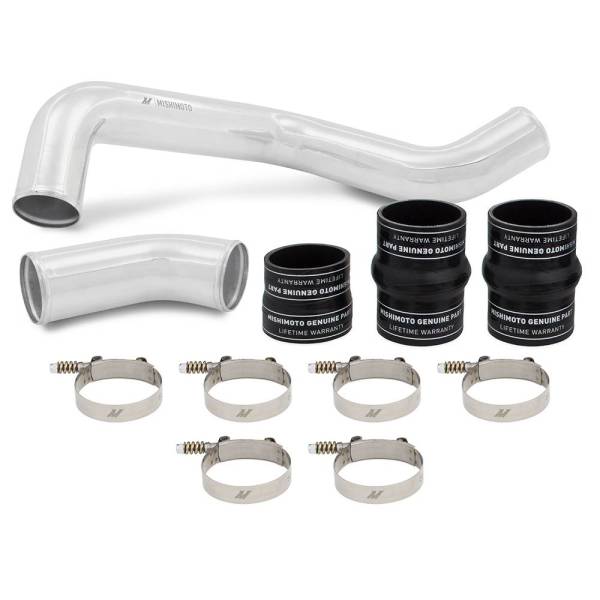 Mishimoto - Mishimoto Hot-Side Intercooler Pipe and Boot Kit, fits 6.6L Duramax L5P '17-'19, Polished - MMICP-DMAX-17HP