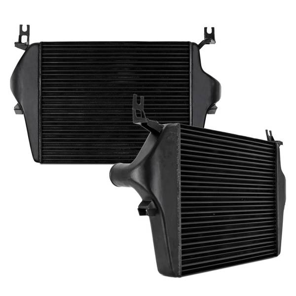 Mishimoto - Mishimoto Cast End Tank Replacement Intercooler, Fits Ford 6.0L Powerstroke 2003-2007 - MMINT-F2D-03TBK