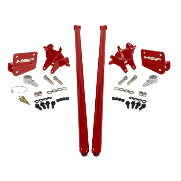 HSP Diesel - HSP Diesel HSP Traction Bars For 2011-2017 Ford Powerstroke 6.7 Liter F350 DRW Crew Cab Long Bed-Flag Red - P-435-2-4-HSP-BR
