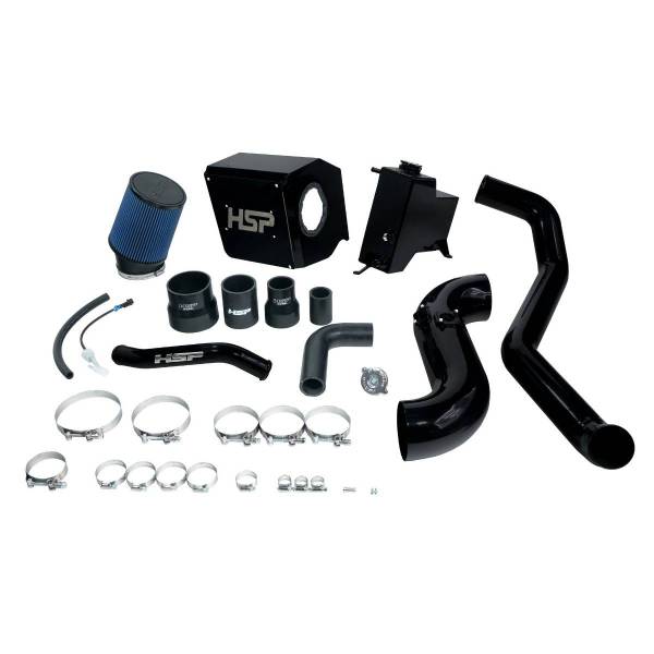 HSP Diesel - HSP Diesel HSP Deluxe No Bridge/Cold Side Bundle Kit For 2013-2014 Silverado/Sierra 2500/3500-Silk Stain Black - D-594-2-HSP-SB