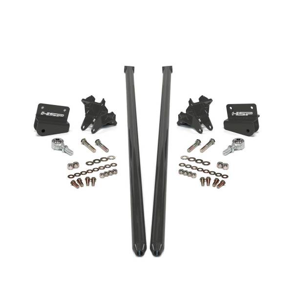 HSP Diesel - HSP Diesel 2001-2010 Silverado/Sierra 2500/3500 58 inch Bolt On Traction Bars 3.5 Inch Axle Diameter Kingsport Grey - 035-1-DG