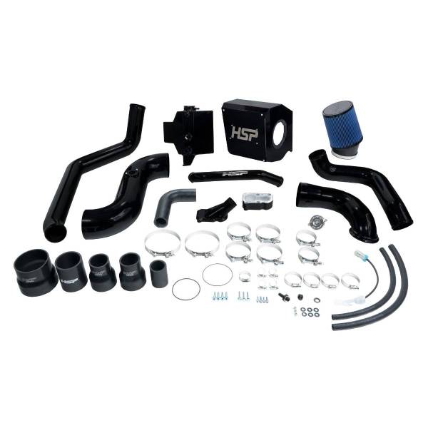 HSP Diesel - HSP Diesel Deluxe No Bridge/Cold Side Bundle Kit For 2004.5-2005 Chevrolet/GMC-Silk Satin Black - HSP-D-294-HSP-SB