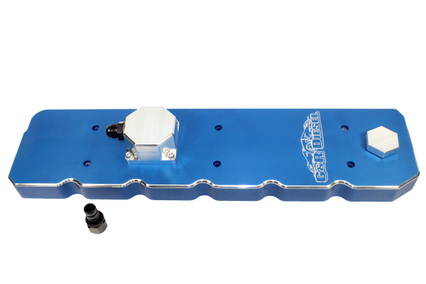 G&R Diesel - G&R Diesel RAM 6.7 Cummins Valve Cover Billet Aluminum Blue For 07-18 Dodge RAM 2500/3500 - GRD67CM3004A-Blue