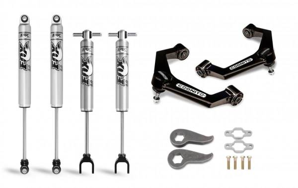 Cognito Motorsports - Cognito 3-Inch Performance Leveling Kit with Fox PS 2.0 IFP Shocks for 11-19 Silverado/Sierra 2500/3500 2WD/4WD - 110-P0928