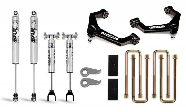 Cognito Motorsports - Cognito 3-Inch Performance Uniball Leveling Lift Kit With Fox PS 2.0 IFP Shocks for 20-22 Silverado/Sierra 2500/3500 2WD/4WD - 110-P0882