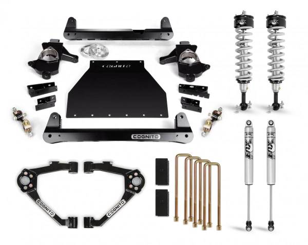 Cognito Motorsports - Cognito 4-Inch Performance Lift Kit With Fox PS IFP 2.0 Shocks for 07-18 Silverado/Sierra 1500 2WD/4WD With OEM Cast Steel Control Arms - 210-P0958