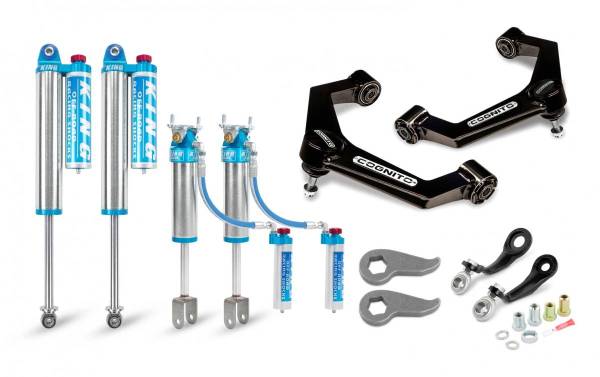 Cognito Motorsports - Cognito 3-Inch Elite Leveling Kit with King 2.5 Reservoir Shocks for 20-22 Silverado/Sierra 2500/3500 2WD/4WD - 510-P0931