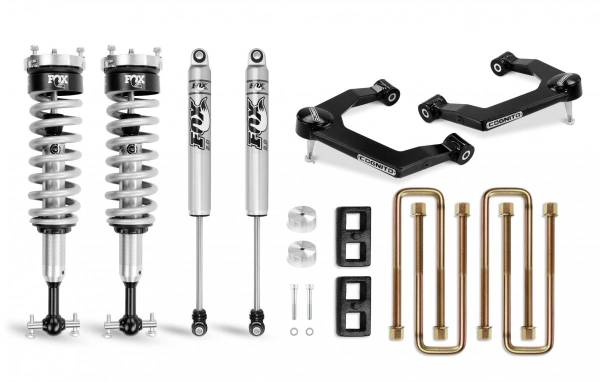 Cognito Motorsports - Cognito 3-Inch Performance Uniball Leveling Lift Kit With Fox PS Coilover 2.0 IFP Shocks for 19-22 Silverado/Sierra 1500 2WD/4WD - 210-P0876