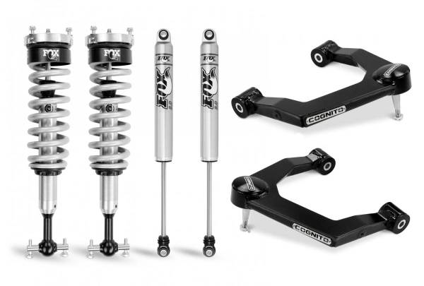 Cognito Motorsports - Cognito 3-Inch Performance Leveling Kit With Fox PS Coilover 2.0 IFP Shocks for 19-22 Silverado/Sierra 1500 2WD/4WD - 210-P0874