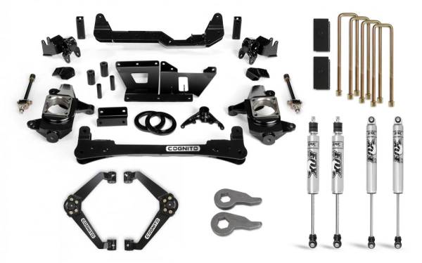 Cognito Motorsports - Cognito 6-Inch Standard Lift Kit with Fox PS 2.0 IFP Shocks for 01-10 Silverado/Sierra 2500/3500 2WD/4WD - 110-P0970