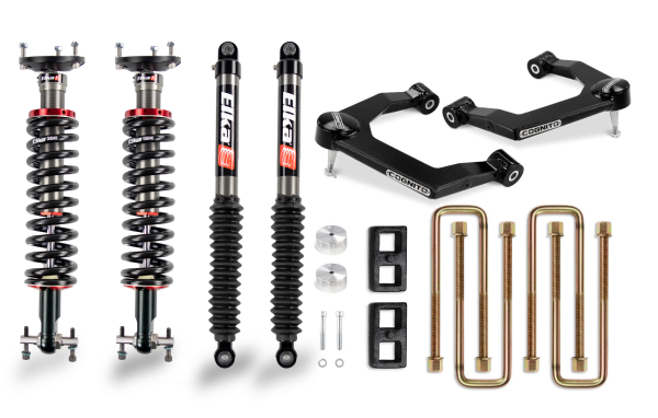 Cognito Motorsports - Cognito 3-Inch Performance Ball Joint Leveling Lift Kit With Elka 2.0 IFP Shocks for 19-21 Silverado/Sierra 1500 2WD/4WD - 210-P1137