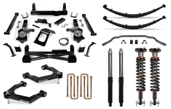 Cognito Motorsports - Cognito 8-Inch Performance Lift Kit with Elka 2.0 IFP Shocks for 19-22 Silverado/Sierra 1500 2WD/ 4WD, including AT4 and Trail Boss - 210-P1150