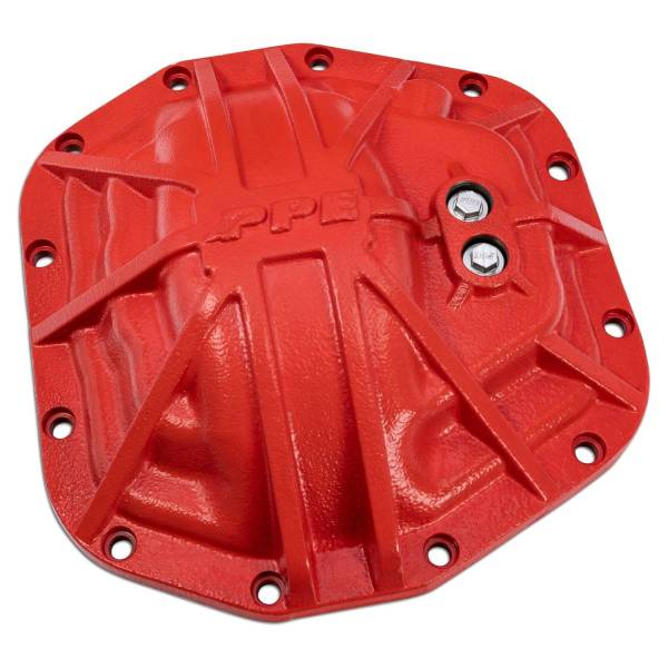 PPE Diesel - PPE Diesel 2018-2023 Jeep JL/JT/Ford Bronco Dana-M220 Heavy-Duty Nodular Iron Rear Differential Cover Red - 238053212