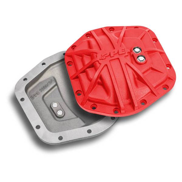 PPE Diesel - PPE Diesel 2018-2023 Jeep JL Sport Dana-M186 Heavy-Duty Nodular Iron Front Differential Cover Red - 238043412