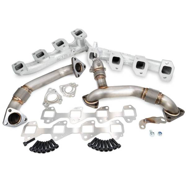 PPE Diesel - PPE Diesel Manifolds and Up-Pipes GM 2011-2016 Y Pipe LML - Silver - 116112035