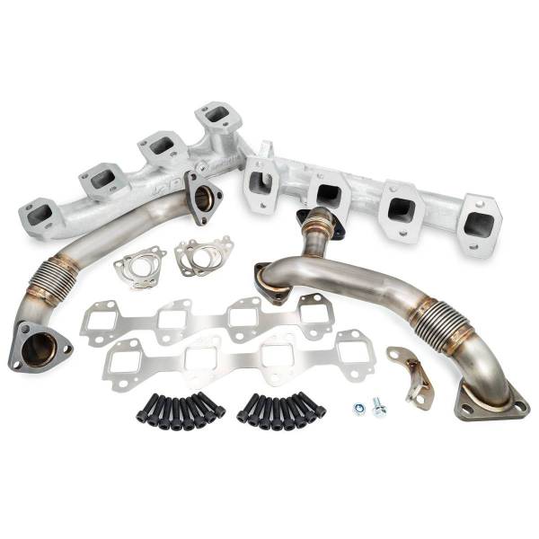 PPE Diesel - PPE Diesel Manifolds and Up-Pipes GM 2006-2007 Y Pipe LLY/LBZ - Silver - 116111635