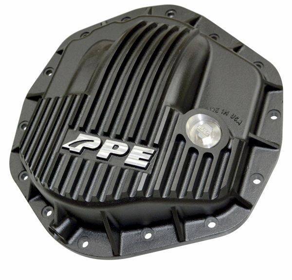 PPE Diesel - PPE Diesel Heavy Duty Cast Aluminum Rear Differential Cover GM/Ram 2500/3500 HD Black - 238051020