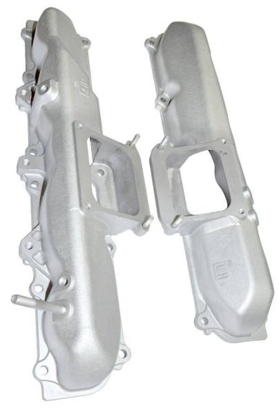 PPE Diesel - PPE Diesel L/R Bank Manifolds GM Duramax 06-10 Inchraw Inch Silver - 115051500