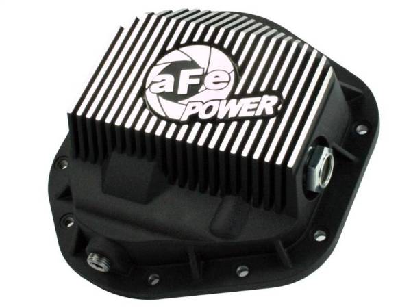 aFe - aFe Power Front Differential Cover 5/94-12 Ford Diesel Trucks V8 7.3/6.0/6.4/6.7L (td) Machined Fins - 46-70082