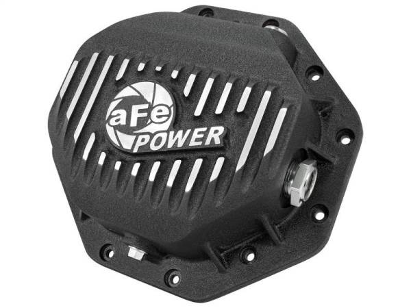 aFe - AFE Rear Differential Cover (Black Machined; Pro Series); Dodge/RAM 94-14 Corporate 9.25 (12-Bolt) - 46-70272