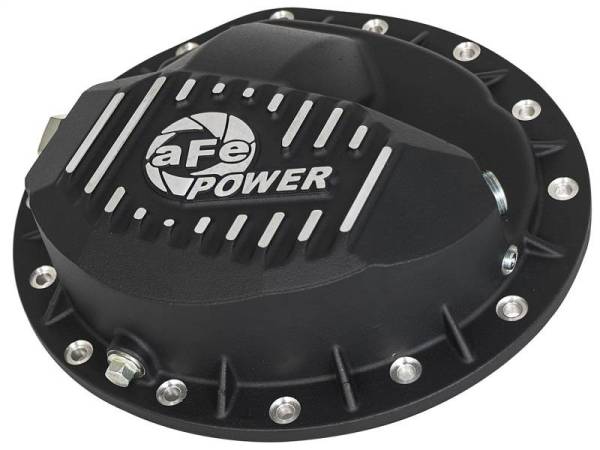 aFe - aFe Power Pro Series Rear Differential Cover Black w/ Machined Fins 99-13 GM Trucks (GM 9.5-14) - 46-70372