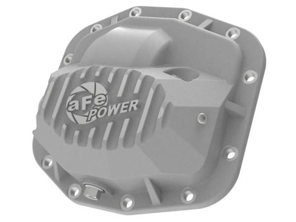 aFe - aFe Street Series Front Differential Cover Raw 2018+ Jeep Wrangler (JL) V6 3.6L (Dana M186) - 46-71010A