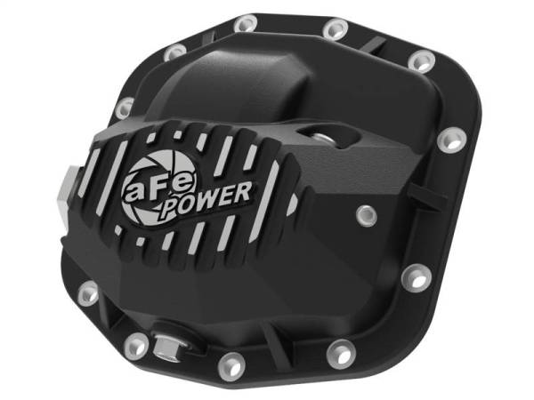 aFe - aFe Pro Series Front Differential Cover Black 2018+ Jeep Wrangler (JL) V6 3.6L (Dana M186) - 46-71010B