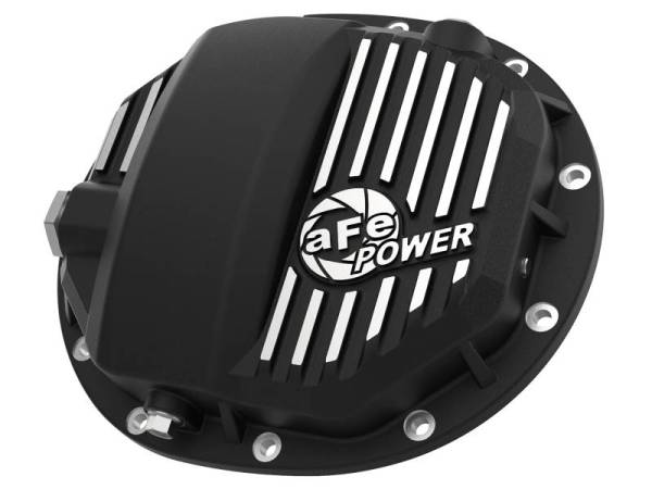 aFe - aFe Power Pro Series AAM 9.5/9.76 Rear Diff Cover Black w/Mach Fins 14-19 GM Silverado/Sierra 1500 - 46-71120B