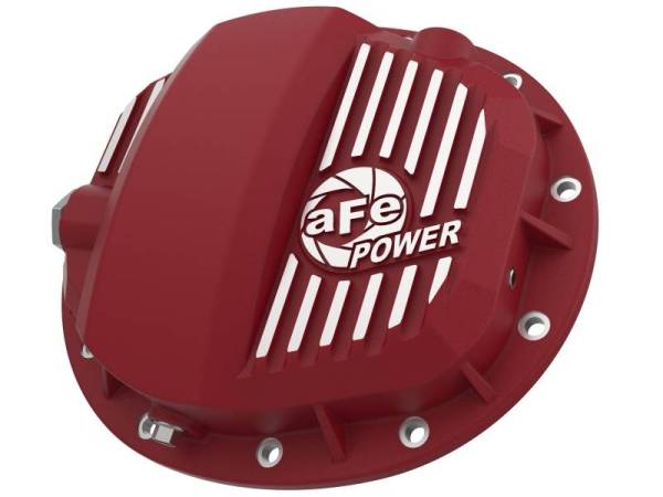 aFe - aFe Pro Series GMCH 9.5 Rear Diff Cover Red w/ Machined Fins 19-20 GM Silverado/Sierra 1500 - 46-71140R