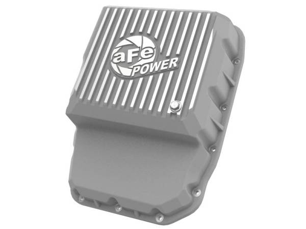 aFe - aFe Transmission Pan Raw w/ Machined Fins 13-19 Dodge Diesel Trucks L6-6.7L (td) - 46-71160A