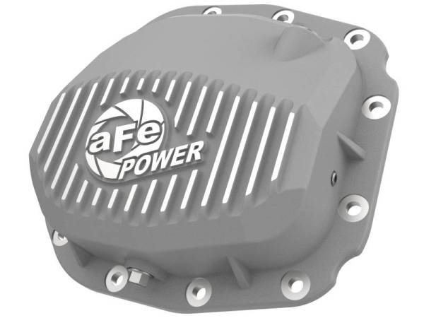 aFe - aFe Street Series Rear Differential Cover Raw w/ Fins 15-19 Ford F-150 (w/ Super 8.8 Rear Axles) - 46-71180A