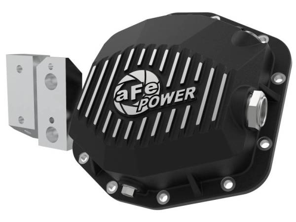 aFe - aFe Street Series Rear Differential Cover Black w/Machined Fins 20+ Jeep Gladiator JT (Dana M220) - 46-71190B