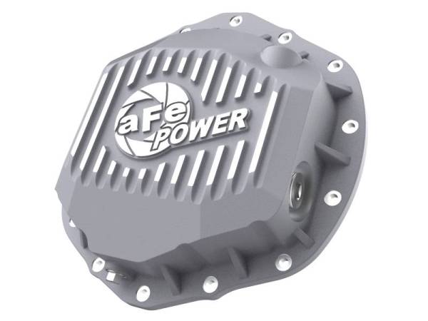 aFe - aFe Street Series Rear Differential Cover Raw w/ Machined Fins 20-21 GM Trucks V8-6.6L - 46-71260A