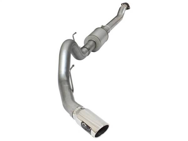 aFe - aFe Atlas Exhausts 4in Cat-Back Aluminized Steel Exhaust 2015 Ford F-150 V6 3.5L (tt) Polished Tip - 49-03069-P