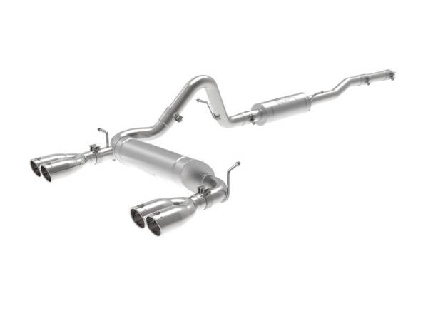 aFe - aFe Vulcan Series 2.5in 304SS Cat-Back Exhaust 07-18 Jeep Wrangler (JK) V6-3.6/3.8L w/ Polished Tips - 49-38087-P