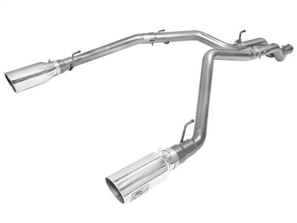 aFe - aFe MACHForce XP DPF-Back Exhaust 3in SS w/ 6in Polished Tips 2014 Dodge Ram 1500 V6 3.0L EcoDiesel - 49-42044-P