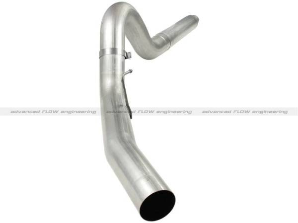 aFe - aFe MACHForce XP 5in DPF-Back Stainless Steel Exh Sys, No tip,Ford Diesel Trucks 08-10 V8-6.4L - 49-43054