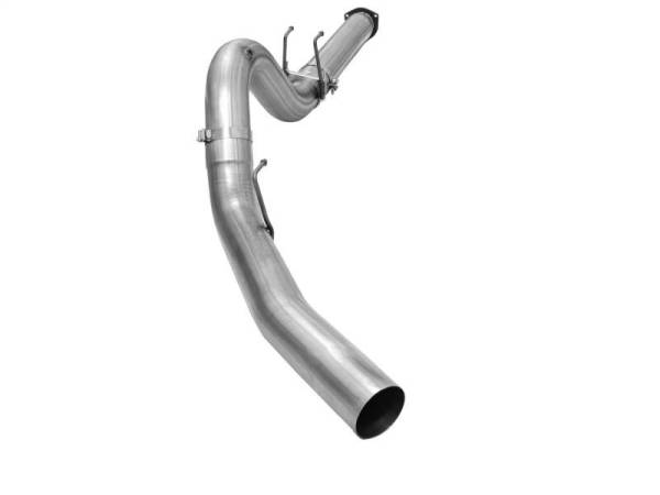 aFe - aFe MACHForce XP Exhaust 5in DPF-Back Stainless Steel Exhaust 2015 Ford Turbo Diesel V8 6.7L No Tip - 49-43064