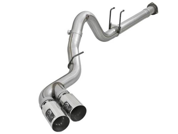 aFe - aFe Power 15-16 Ford F250/F350 6.7L Diesel Rebel XD 4in 409 SS DPF-Back Exhaust System - Pol Tips - 49-43121-P